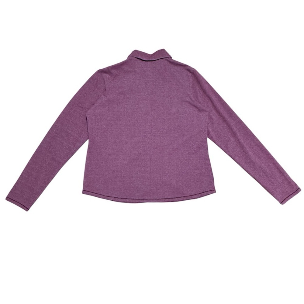 069 PATAGONIA Women’s Organic Cotton Henley Long Sleeve Shirt - Purple, Large - Picture 4 of 8